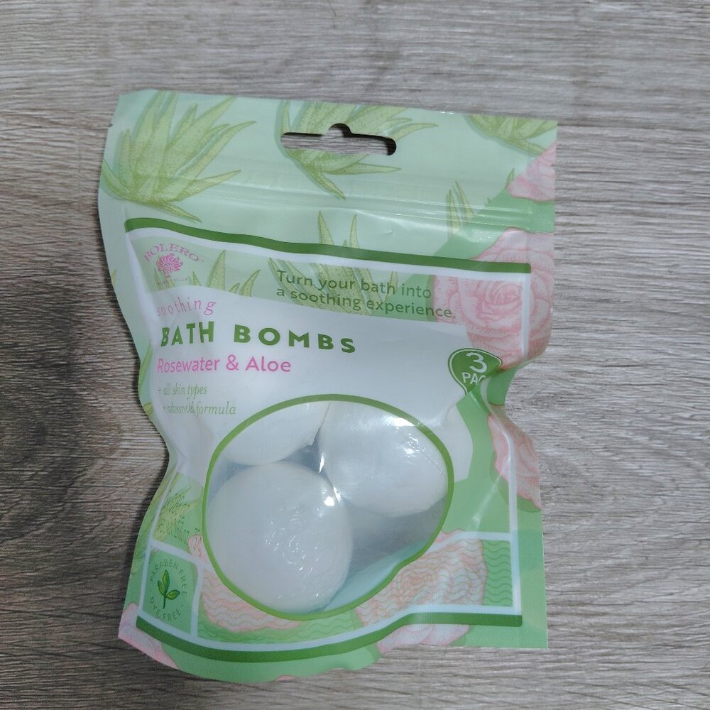 Bolero Soothing Bath Bombs Rosewater & Aloe